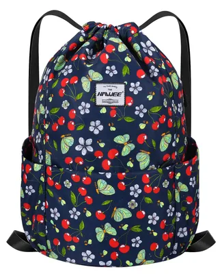 Wasserdichte Kordelzug-Tasche, Sporttasche, Unisex, 24 L, Gelb