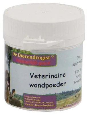 Produktbild von Dierendrogist Veterinaire Wondpoeder Hond / Kat