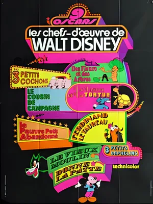 Obrázek produktu pro Mistrovská díla Walta Disneye – 116 × 158 cm – Originální filmový plakát