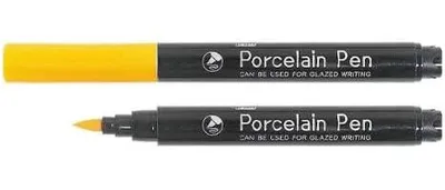 Produktbild von Porzellanmalstifte doppelseitig, 24 Stück, 12 Farben, spülmaschinenfest, für Keramik