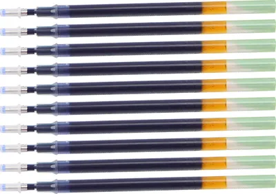 Produktbild von 10pcs 0,5 mm Pleipunkt Gel Ink Stift Nachfüllungen Schulschreiber Office Supplies-Blau