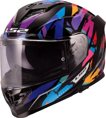 Productafbeelding van LS2 FF818 Storm III helm, zwart/paars, maat S (55/56)