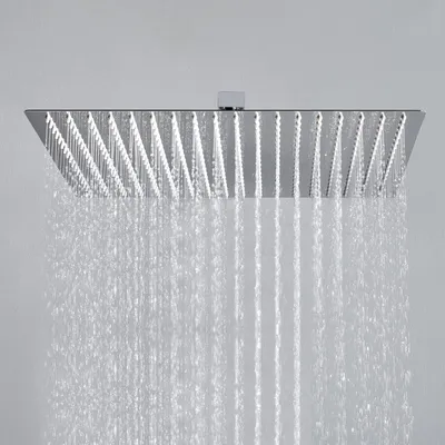 Obrázok produktu pre Dažďová sprcha 40x40 cm - Zabudovaná sprchová hlavica - Vysokokvalitná nehrdzavejúca oceľ 304