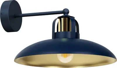 Produktbild von Wandleuchte Felix Navy Blue/Gold 1Xe27 Wandlampe