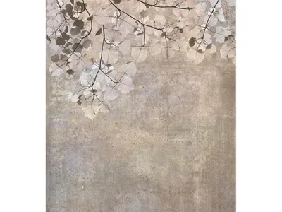 Produktbild von Fototapete - Beige Leaves Abstract 225x250cm - Vliestapete