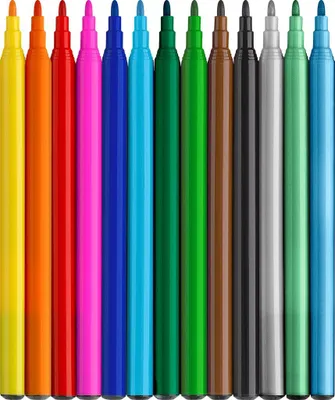Obrázok produktu pre Faber-Castell 554214, 13 farba/farieb, Viacfarebný, Viacfarebný, Kolo, atrament s vodným základom, 13 kusov
