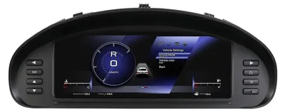 Obrázek produktu pro Digitální přístrojová deska, HD displej, virtuální kokpit, kompatibilní s modely Peugeot 407 a 407 SW z let 2004–2010, palubní deska