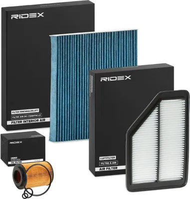Produktbild von RIDEX Filterset Inspektionspaket Filtersatz für HONDA CR-V III (RE)