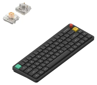Produktbild von NuPhy Air65 V3 Kabellose Mechanische Tastatur Bluetooth/2,4 GHz/USB-C QWERTY Layout - Nebula Dark / Blush nano