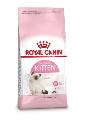 A bag of Royal Canin Kitten food.