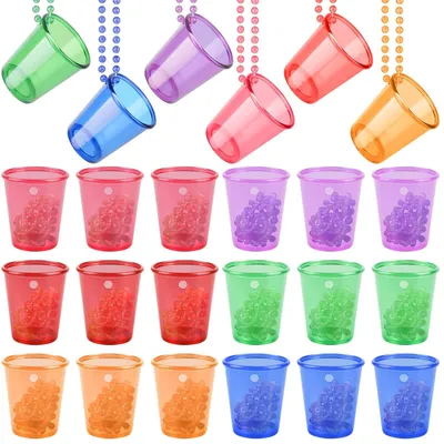 Productafbeelding van Set van 24 Shotglazen met Hangketting