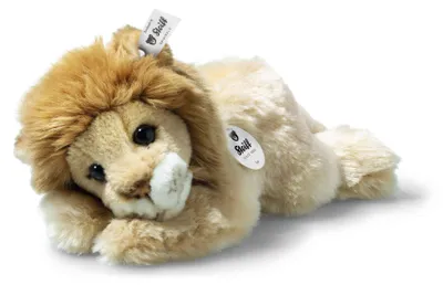 Image de Peluche Steiff « Leo le lion » - un petit compagnon en peluche toute douce, 22 cm