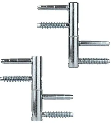 Obrázok produktu pre Ťažké drevené a oceľové pánty na dvere 20 mm, nastaviteľné, sada