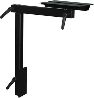 Zdjęcie produktu dla Artudatech RV Składana i obrotowa o 360° podstawa stołu, regulowana wysokość, aluminiowa podstawa stołu Stojak stołowy do kampera, przyczepy kempingowej i łodzi, czarny