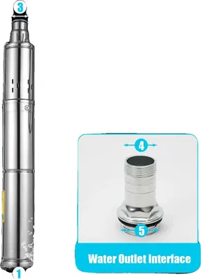 Obrázok produktu pre Ponorné čerpadlo na solárny pohon, vysoká účinnosť, jednosmerný prúd 24V 370W