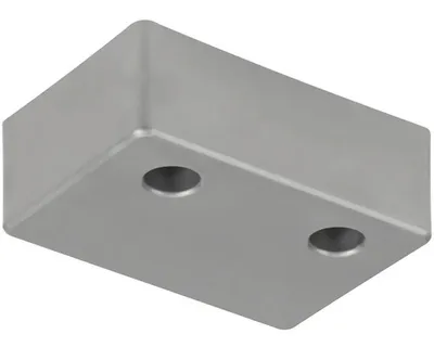 Produktbild von Nábytková noha 20x40x60 mm plast strieborná