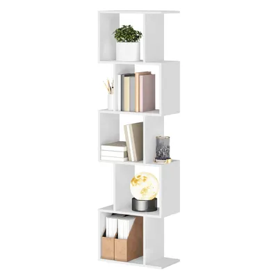 Produktbild von 5 stöckiges Bücherregal, Regal, 24 x 40 x 159 cm, Standregal, Büroregal, freistehend