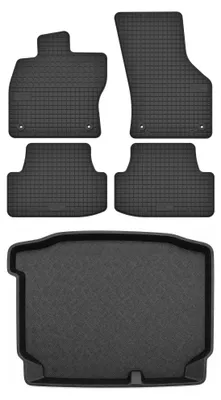 Obrázok produktu pre Gumové autokoberce SolidTread + vaňa kufra pre: Seat Leon III 2012-2020 hatchback 5 ks