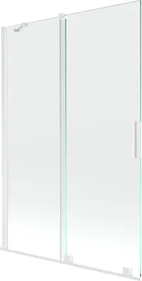 Immagine prodotto di Mexen Velar paratia da vasca da bagno a 2 ante scorrevoli 120 x 150 cm, trasparente, bianco - 896-120-000-01-20