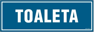 Produktbild von PA014 Toilettenschild, starre Platte, 150 x 50