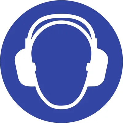Produktbild von Gehörschutz benutzen ISO 7010 Folie Ø 100 mm.