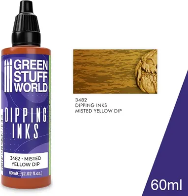 Produktbild von Green Stuff World GSW3482 – Tauchfarbe 60 ml – Misted Yellow Dip – Neu