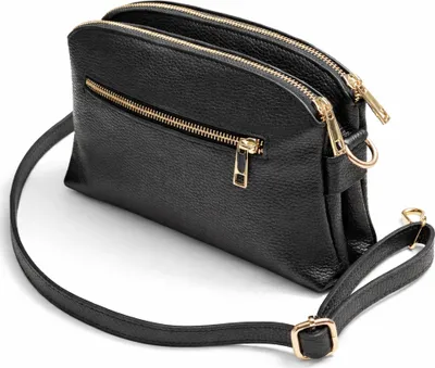 Immagine prodotto di Borsa a tracolla Vienna in vera pelle, con scomparti separati della collezione Alessandro
