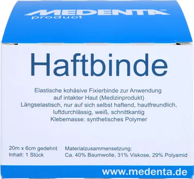 Produktbild von HAFTBINDE ELASTISCH 20MX6CM, 1 St BIN