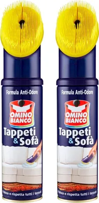 Produktbild von Omino Bianco Gel – Spezialprodukt für Teppiche und Sofas, Reiniger für Textilien mit geruchshemmender Formel, 2 Stück à 300 ml