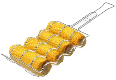 Produktbild von bremermann Maiskolben-Grillhalter für 4 Maiskolben / Edelstahl / 3 Größen einstellbar / ca. 55 x 17,5 cm / Kolbengriller