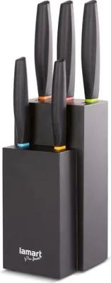 Zdjęcie produktu dla Lamart LT2158 Color Zestaw noży w bloku, 5 szt