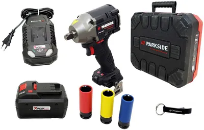Produktbild von PARKSIDE PERFORMANCE® 20 V Akku-Schlagschrauber 1/2" PPDSSA 20-Li / inkl. Akku (8Ah) und Ladegerät (4,5A)