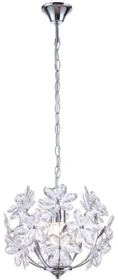 Produktbild von Hängeleuchte, Chrom, Blüten Design klar, 34 cm