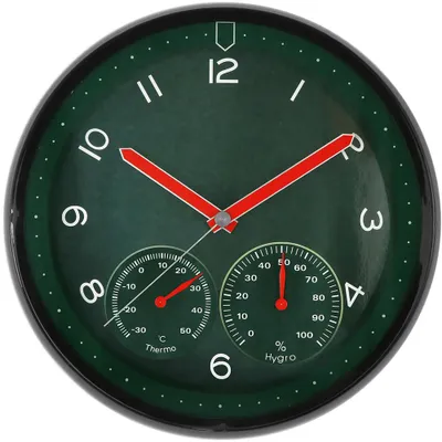 Produktbild von MPM-Quality Wanduhr Farino rund Ø 314 mm Kunststoff Grün