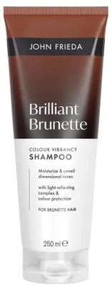 Produktbild von John Frieda Brilliant Brunette Shampoo für strahlende Haarfarbe (250 ml)