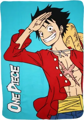 Produktbild von Anime One Piece Luffy Kinder Fleecedecke leichte Kuscheldecke 100x140 cm