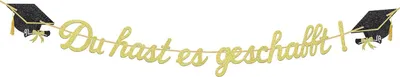 Imagen del producto de Guirnalda decorativa para graduación - ¡Lo has logrado! - Decoración para graduación