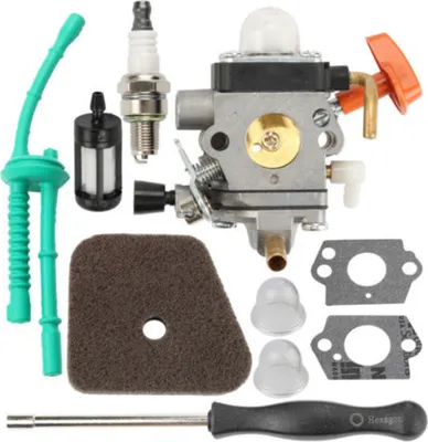 Produktbild von Vergaser für STIHL Freischneider FS90 FS110 HT101 FS130 FS100 FS110R KM110R KM130 HL100 HT100 FS100RX FS130R FS87 FS100R KM90 KM90R KM100 KM110 KM130R mit Zündkerze usw