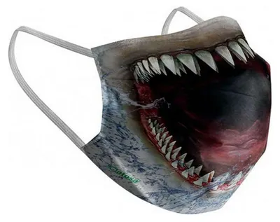 Immagine prodotto di Maschera igienica in tessuto riutilizzabile 6-9 anni Squalo