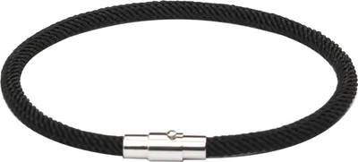 Produktbild von Paar-Armband, einfarbig, Magnetschnalle, Nylonseil, Glückspaar-Schmuck für Party-Schwarz