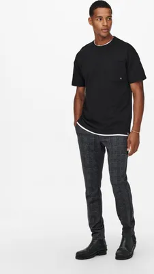 Produktbild von Elegante Chino Stoffhose Kariert |