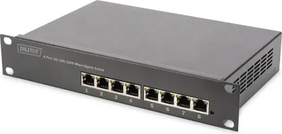 Image de DIGITUS Switch 8-Port Gigabit 80W PoE Managed schwarz