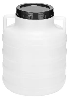 Image de Garronda Fût alimentaire en plastique HDPE de 5L pour la maison et le jardin GD-0078, Blanc