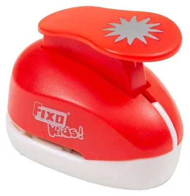 Stanzmaschine Sonnenform 2,5 cm rot Medium – für Basteln & Scrapbooking