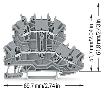 Productafbeelding van WAGO 2000-2201 - 3,5 mm - 69,7 mm - 51,7 mm - 500 V