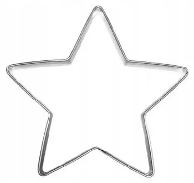 Produktbild von EkoForemki Stern Ausstecher für Weihnachtsplätzchen Edelstahl 4,6 cm