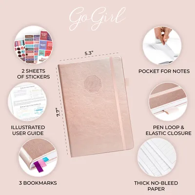 Image de Planificateur hebdomadaire A5, couleur rose or, agenda de travail et de vie, planificateur de rendez-vous vertical, idéal pour le travail