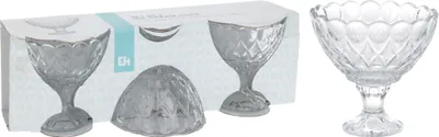 Produktbild von Set mit drei Dessertschalen aus hochwertigem Glas
