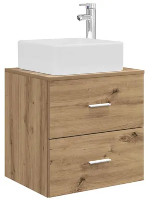 Produktbild von Wandmontierte Waschtisch Artisan-Eiche 53 x 34,5 x 63 cm