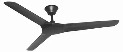 Produktbild von Outdoor Gleichstrom Deckenventilator mit Fernbedienung Abyss Schwarz 142 cm
